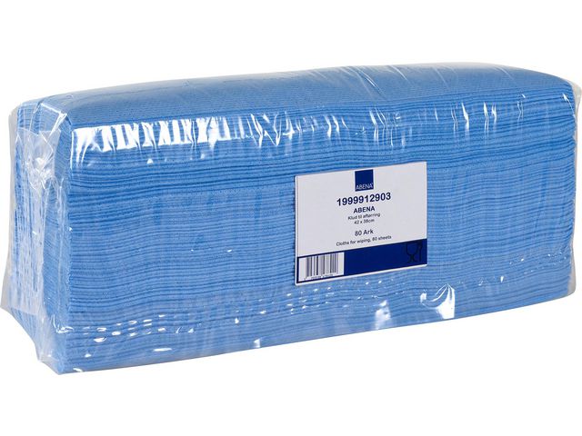 ABENA Rengöringsduk interfold blå 80/fp | Städ och hygien - Toalettpapper och torkpapper - Industritork | Kontorsexperten