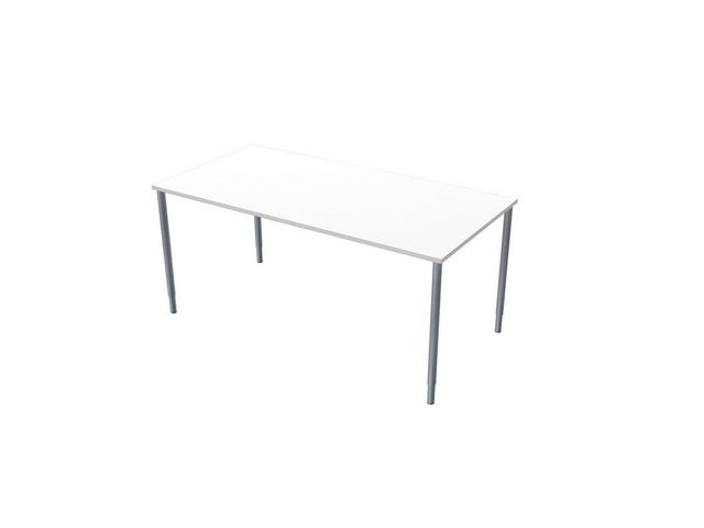 LANAB DESIGN Skrivbord Fristående 160x80cm vitlaminat/grå | Kontorsmöbler och inredning - Bord och hurtsar - Skrivbord - Fasta | Kontorsexperten