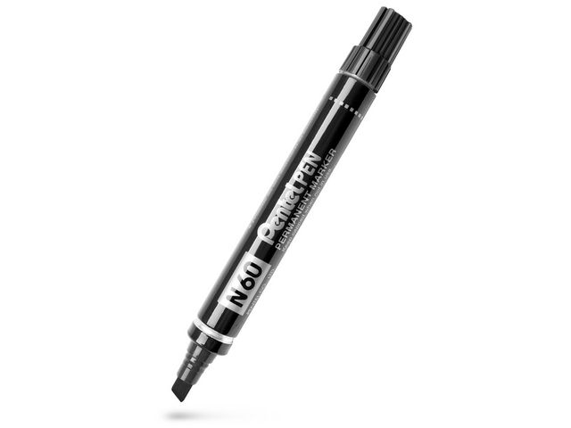 Pentel Märkpenna perm. N60 sned svart | Kontorsmaterial - Pennor - Märkpennor - Skuren spets | Kontorsexperten