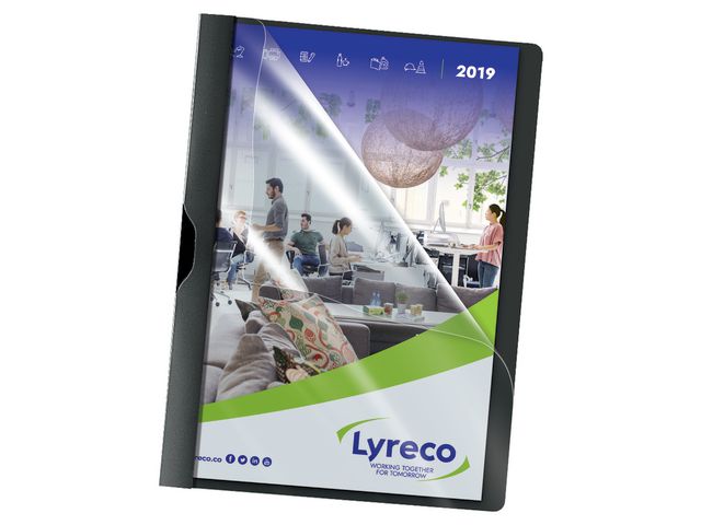 Lyreco Klämmapp PP A4 3mm svart 5/fp | Kontorsmaterial - Mappar och plastfickor - Klämmappar | Kontorsexperten