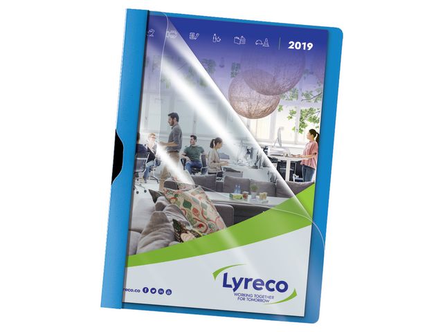 Lyreco Klämmapp PP A4 3mm blå 5/fp | Kontorsmaterial - Mappar och plastfickor - Klämmappar | Kontorsexperten