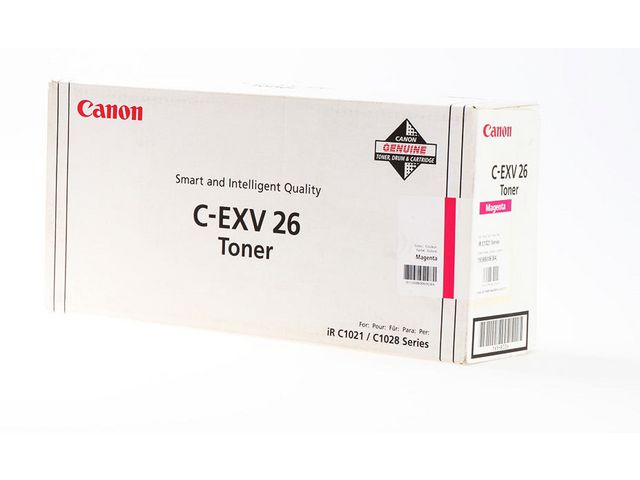 Canon Toner, C-EXV 26, magenta, 1658B006 | Toner och bläck - Tonerkassetter - Toner Canon | Kontorsexperten