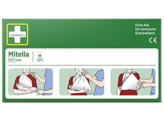 Cederroth Mitella 2/fp | Skyddsutrustning - Första Hjälpen - Förband och Refill | Kontorsexperten