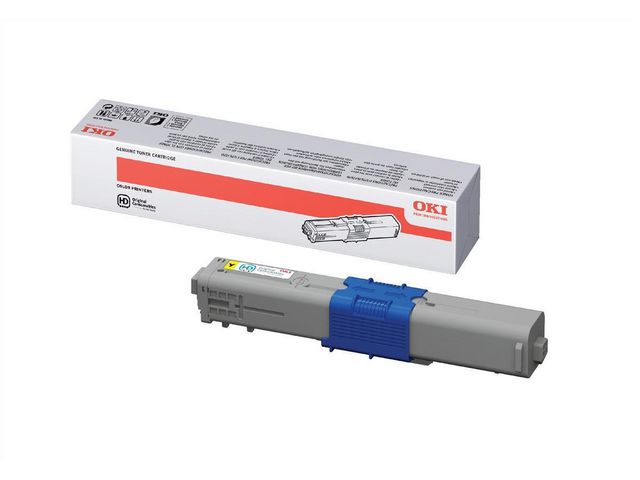 OKI Toner, hög kapacitet, gul, singelförpackning, 44469722 | Toner och bläck - Tonerkassetter - Toner OKI | Kontorsexperten