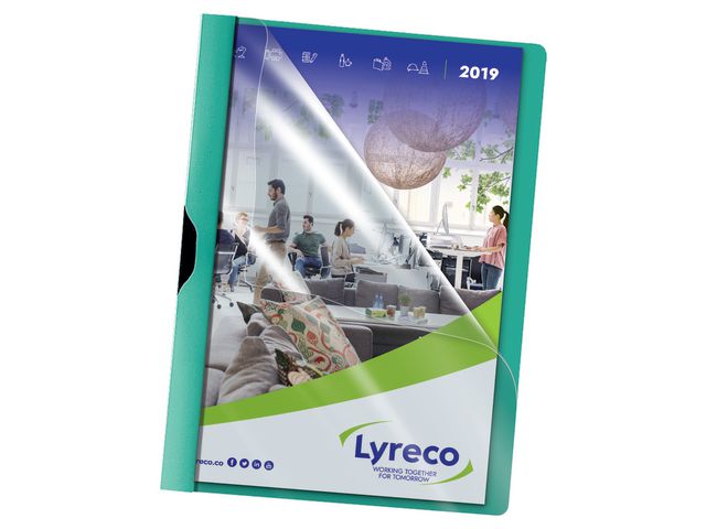 Lyreco Klämmapp PP A4 3mm grön 5/fp | Kontorsmaterial - Mappar och plastfickor - Klämmappar | Kontorsexperten