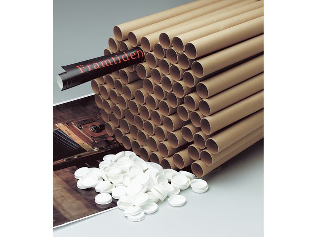 BOXON Poströr 50x740mm brun | Emballage och lagerutrustning - Lådor och well - Papptuber | Kontorsexperten