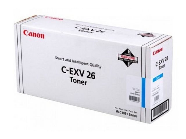 Canon Toner, C-EXV 26, cyan, singelförpackning, 1659B006 | Toner och bläck - Tonerkassetter - Toner Canon | Kontorsexperten