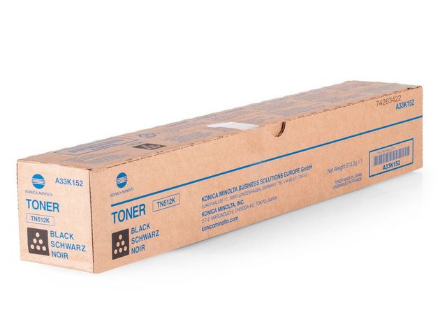 Konica Minolta Toner, svart, TN512K | Toner och bläck - Tonerkassetter - Toner Konica Minolta | Kontorsexperten