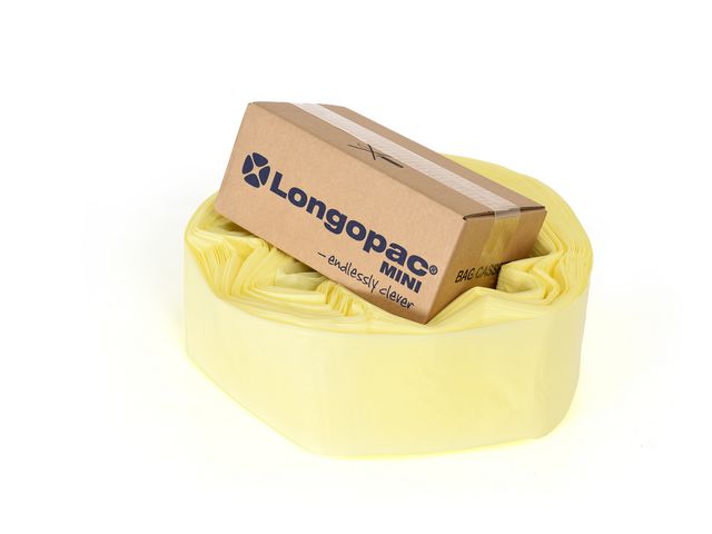 LONGOPAC Kassett Mini Standard 60m gul | Städ och hygien - Påsar och säckar - Kassett - Longopac | Kontorsexperten