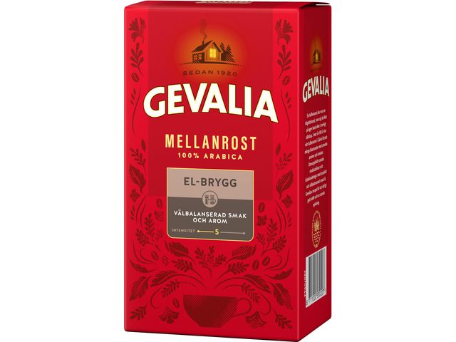 GEVALIA Kaffe Mellanrost E-brygg 450g