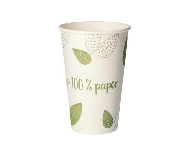 PAPSTAR Bägare Papper Zero 30cl 50/fp | Kök och servering - Engångsartiklar - Pappersbägare | Kontorsexperten