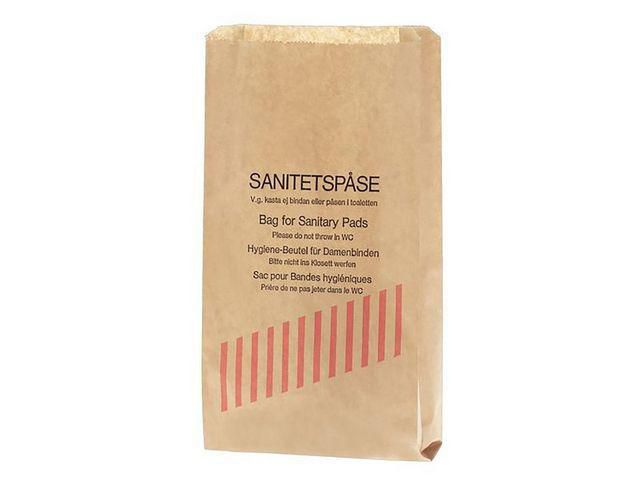 Sanitetspåse Papper 1000/fp | Städ och hygien - Påsar och säckar - Sanitetspåsar och hållare | Kontorsexperten