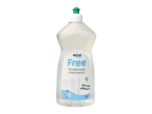 Activa Handdiskmedel Free 1L | Städ och hygien - Diskrengöring - Handdiskmedel | Kontorsexperten