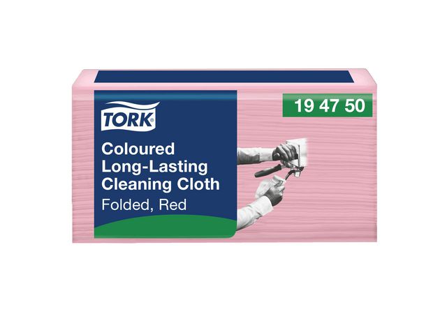 TORK Rengöringsduk Premium W8 röd 40/fp | Städ och hygien - Städdukar och diskdukar - Städdukar - Alltork | Kontorsexperten
