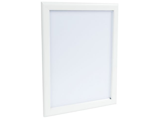 Väggram A3, aluminiumprofil 32mm vit | Kontorsmöbler och inredning - Tavlor ställ och ramar - Väggramar | Kontorsexperten