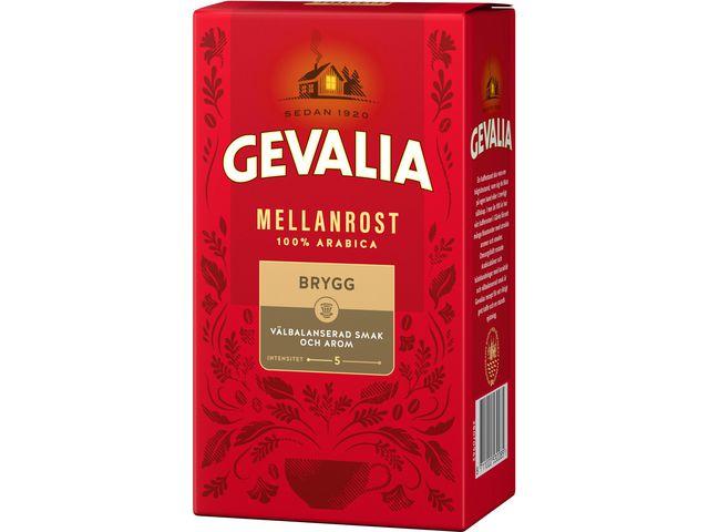 GEVALIA Kaffe mellanrost brygg 450g | Kök och servering - Kaffe och te - Bryggkaffe | Kontorsexperten