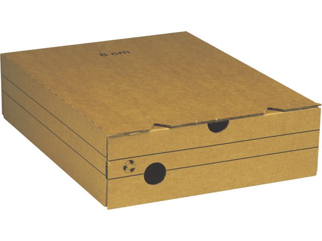 Arkivkartong Miniwell, A4, 80x325x240 mm | Kontorsmaterial - Arkivering och kontorsförvaring - Arkivkartonger och boxar | Kontorsexperten