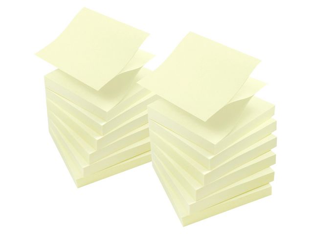 Lyreco Lyreco Premium ZigZag Notes är självhäftande notisar med extra starkt lim - perfekt för vertikala ytor. 12/fp | Kontorsmaterial - Notes och Post-It - Notes - Z-block | Kontorsexperten