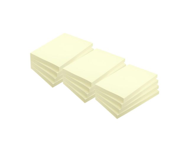 Lyreco Notes recycled 38x51mm gul 12/fp | Kontorsmaterial - Notes och Post-It - Notes - Gula | Kontorsexperten