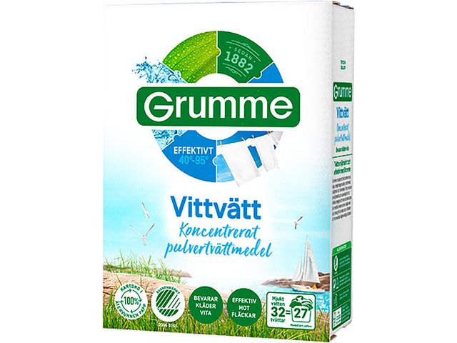 Grumme Tvättmedel Vittvätt 1,12kg