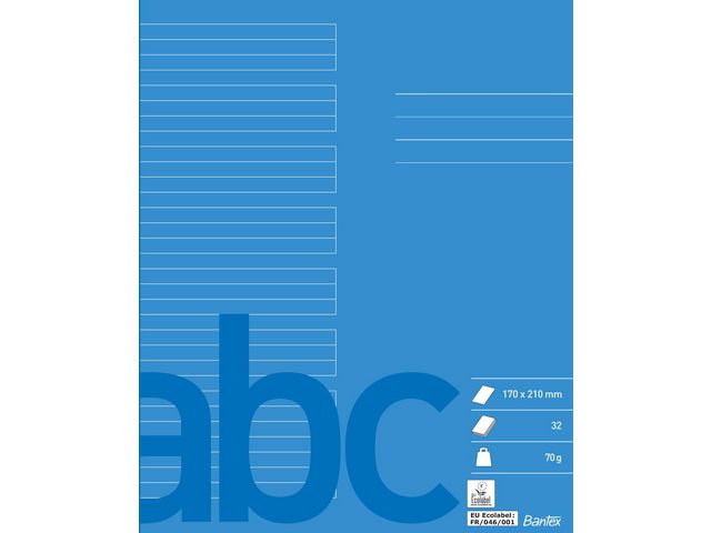 Bantex Skrivhäfte 17x21 cm 6+6+6mm linj | Skola och förskola - Förbrukning skola häften - Skrivhäften | Kontorsexperten