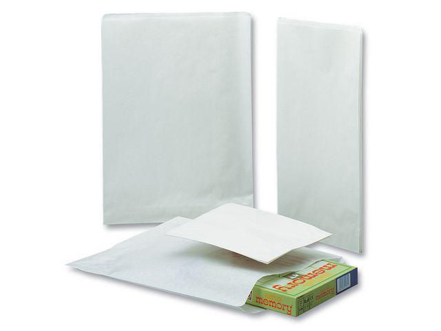 Påse plan 170x215mm 0,5kg vit 1000/fp | Emballage och lagerutrustning - Bärkassar och Påsar - Bärkasse - Papper | Kontorsexperten