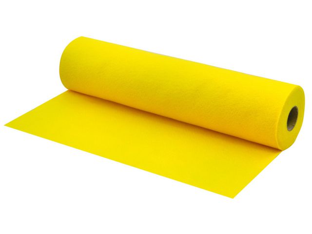 PLAYBOX Dekorationsfilt 45cmx5m gul | Skola och förskola - Hobbymaterial - Filt | Kontorsexperten