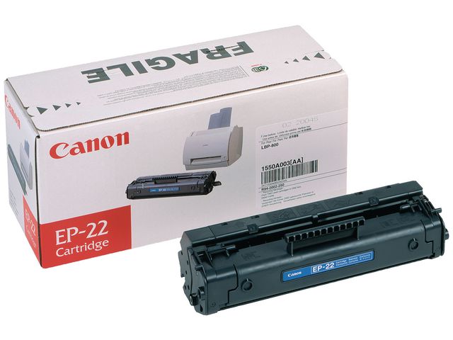 Canon Toner, EP-22, 1550A003, svart, singelförpackning | Toner och bläck - Tonerkassetter - Toner Canon | Kontorsexperten