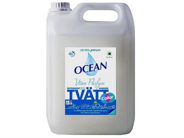 Hygienteknik Tvättmedel OCEAN oparfymerad kulör 5L | Städ och hygien - Tvättmedel och klädvård - Tvättmedel | Kontorsexperten