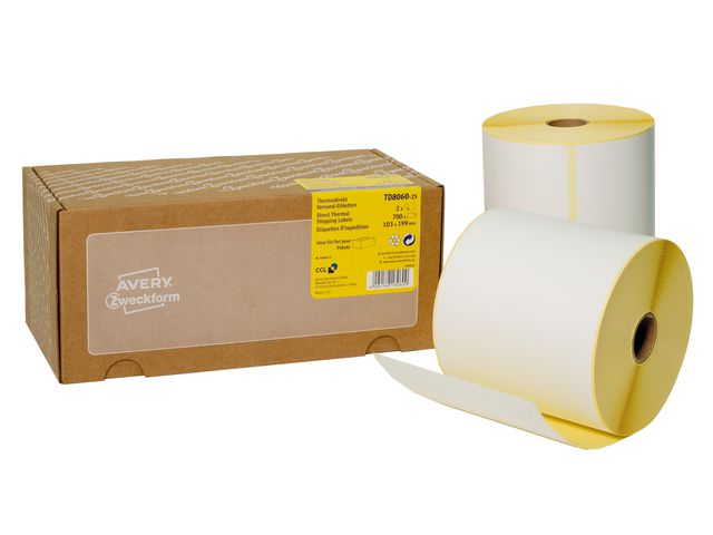 AVERY Etikett 103X199mm 700/fp | Emballage och lagerutrustning - Etiketter och godsmärkning - Transportetiketter | Kontorsexperten