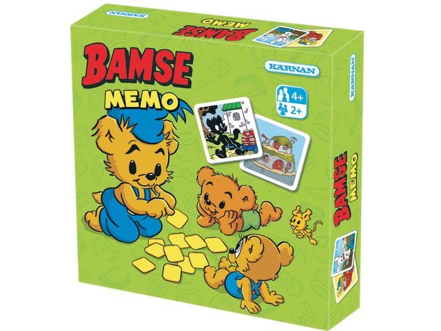 KÄRNAN Spel Memo Bamse | Skola och förskola - Lekmaterial - Spel - Från 3 - 4 år | Kontorsexperten