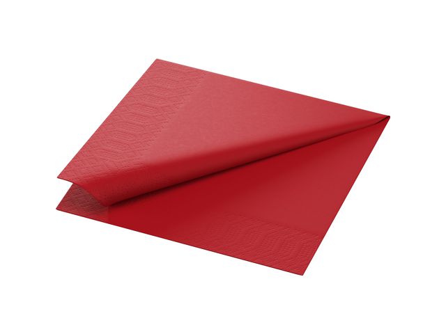 DUNI Servett 1-lags, enfärgad, 33 cm, röd 500/fp | Kök och servering - Servetter och dukar - Servett - 1-lagers | Kontorsexperten