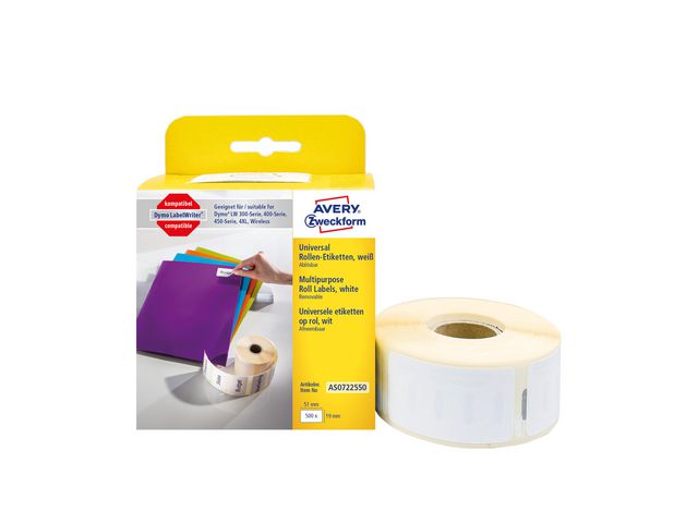 AVERY Etikett Universal19x51mm 500/rl | Emballage och lagerutrustning - Etiketter och godsmärkning - Specialetiketter | Kontorsexperten