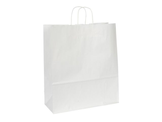 SOBER Bärkasse Large vit 150/fp | Emballage och lagerutrustning - Bärkassar och Påsar - Bärkasse - Papper | Kontorsexperten