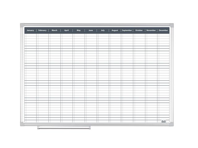 2X3 The Boards Company Tavla 2x3 Årsplan månad 90x60cm | Kontorsmöbler och inredning - Whiteboardtavlor och tillbehör - Whiteboardtavlor - Planering | Kontorsexperten