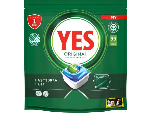 YES Maskindisk Original tabletter storpack 99/fp