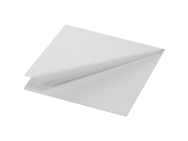 DUNI Servett 3-lagers, enfärgade, ¼-vikt, 24 cm, vit 250/fp | Kök och servering - Servetter och dukar - Servett - 3-lagers | Kontorsexperten