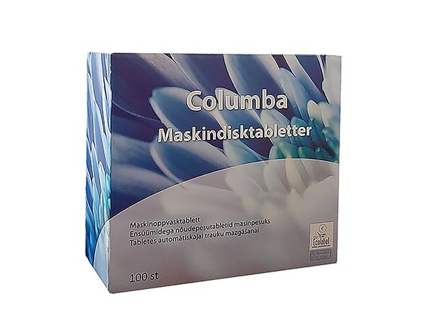 REKAL Maskindisk Columba 100/fp | Städ och hygien - Diskrengöring - Maskindiskmedel | Kontorsexperten