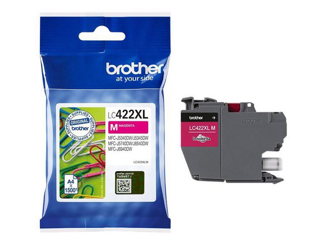 BROTHER Bläckpatron LC422XLM Magenta | Toner och bläck - Bläckpatroner - Bläckpatroner Brother | Kontorsexperten