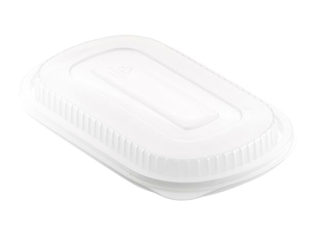 Duni Matbehållarlock, engångsbruk, 240 x 150 x 20 mm, genomskinligt 50/fp | Kök och servering - Engångsartiklar - Lock | Kontorsexperten