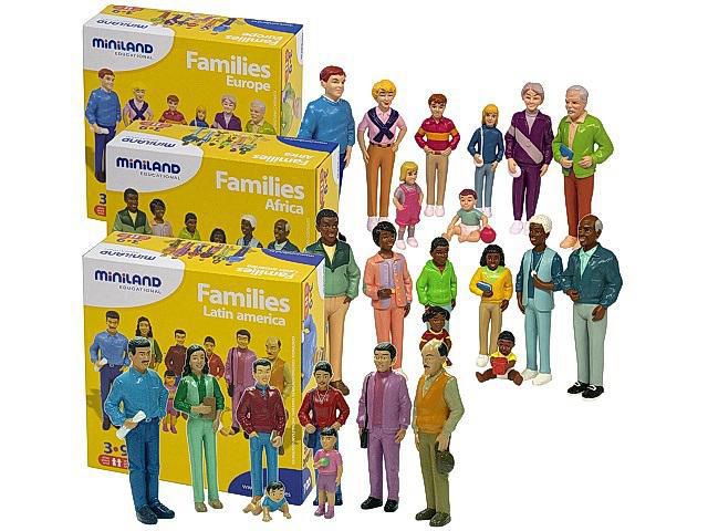 MINILAND Familj Lekfigurer 1.2.3. 24/fp | Skola och förskola - Lekmaterial - Lekfigurer - Övriga | Kontorsexperten