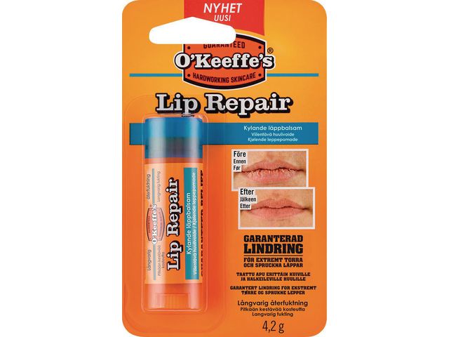 OKEEFFES Läppbalsam Lip Repair Kyl. | Städ och hygien - Tvål och hygien - Hand- och hudcremer | Kontorsexperten