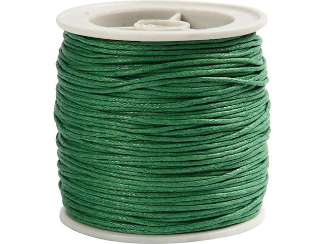 Bomullsnodd vaxad grön | Skola och förskola - Hobbymaterial - Tråd, snöre och snodd | Kontorsexperten