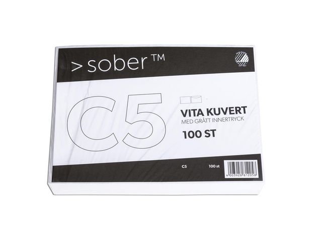 Produktfoto för SOBER® Kuvert C5 162x229mm remsa