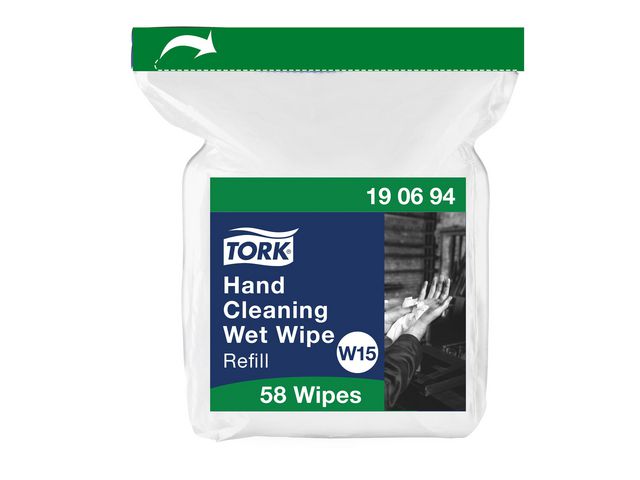 Tork Våtduk Refill Pre W15 yta 58/fp | Städ och hygien - Tvål och hygien - Våtservetter | Kontorsexperten