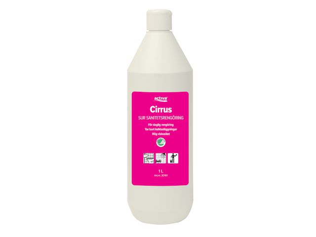 Activa Sanitetsrent Cirrus 1l | Städ och hygien - Rengöringsmedel - Sanitetsrent | Kontorsexperten