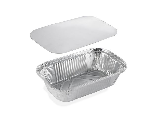 Aluminiumform inkl. lock 660ml 50/fp | Kök och servering - Matförvaring - Aluminiumformar | Kontorsexperten