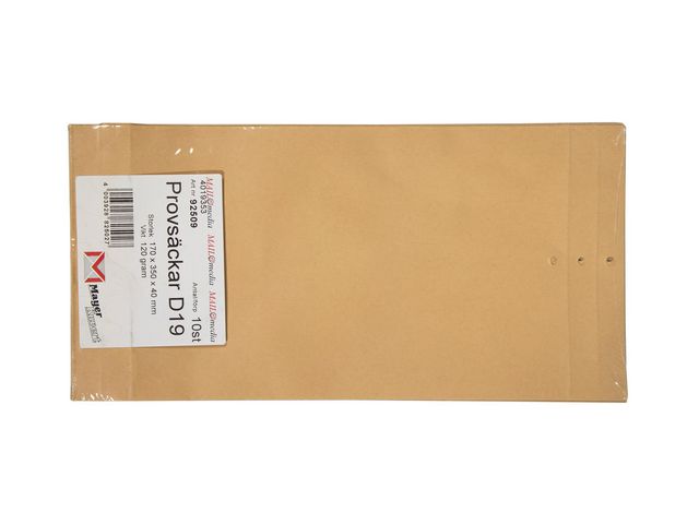 MAILmedia® Provpåse D19 160x340mm hålborrad klaff 10/fp | Emballage och lagerutrustning - Kuvert och postemballage - Provsäckar | Kontorsexperten