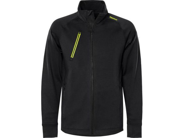 FRISTADS Stretchjacka 4870 GPY svart 2XL | Arbetskläder - Arbetsjackor - Fleecejackor | Kontorsexperten