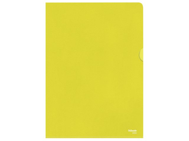 Esselte L-formad mapp, A4, 40 ark, gul 100/fp | Kontorsmaterial - Mappar och plastfickor - Plastmappar och aktmappar | Kontorsexperten